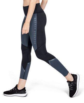 Women's ColdGear&reg; Armour Leggings Graphic, Gray, pdpMainDesktop image number 2