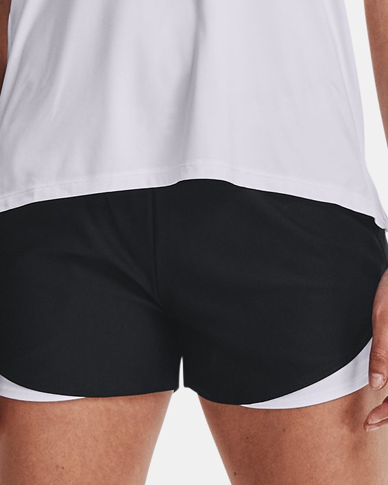 กางเกงขาสั้น UA Play Up Shorts 3.0 สำหรับผู้หญิง in Black image number 2