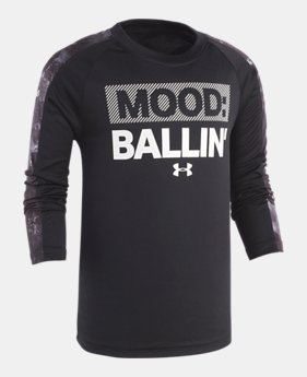 New Arrival Boys' Pre-School UA Mood: Ballin' Long Sleeve Shirt 1 Color Available $30