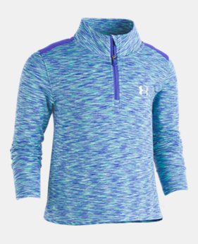 New Arrival Girls Pre-School UA Wordmark Back ¼ Zip 1 Color Available $37