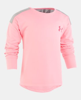 Girls Pre-School UA Wordmark Back Hoodie 1 Color Available $40