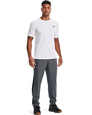 Playera UA Left Chest Lockup para Hombre, White, pdpMainDesktop image number 2