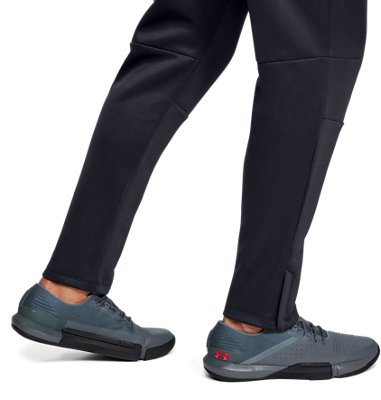 mens zip leg warm up pants