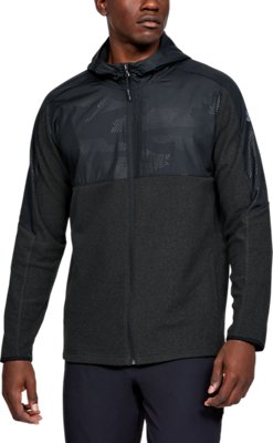 mens black under armour zip up hoodie