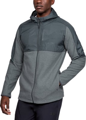 under armour mens coldgear infrared fleece heavy full zip hoodie