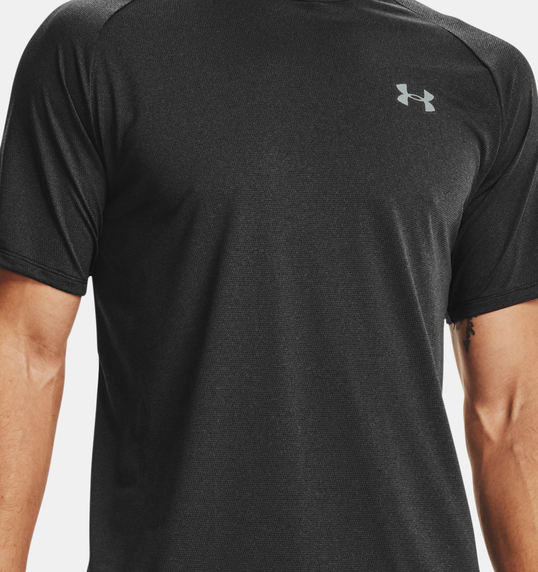 Men Round Neck Half Sleeve Under Armour Print T Shirt at Rs 175