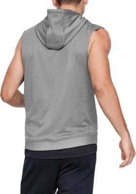 graphic sleeveless hoodie