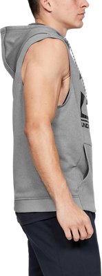 graphic sleeveless hoodie