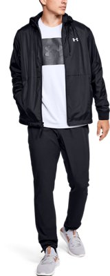 black windbreaker sweatpants
