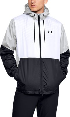 gray under armour jacket