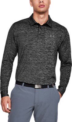 under armour men's long sleeve golf polo