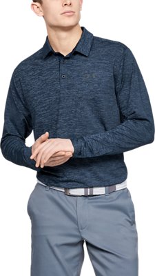 under armour men's long sleeve golf polo