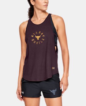 New Arrival Women's UA x Project Rock All Day Hustle Strappy Tank 1 Color Available $40