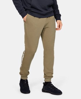 Men's UA Rival Fleece Logo Joggers 4 Colors Available $37.5