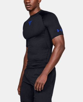New Arrival Men's UA x Project Rock HeatGear® Armour Short Sleeve 1 Color Available $35