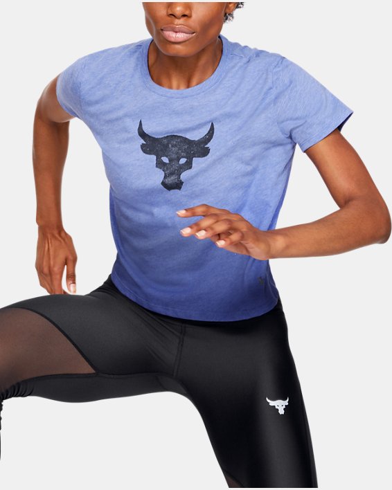 Under Armour Women's Project Rock Bull Graphic T-Shirt. 2