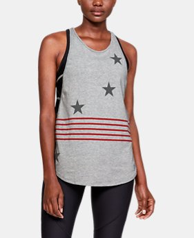 New Arrival Women's UA Stars & Stripes Strappy Tank 1 Color Available $30