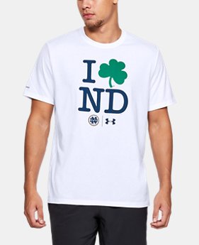 New Arrival Men's Notre Dame Short Sleeve Shirt 1 Color Available $32
