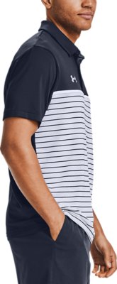 under armour stripe mix up polo