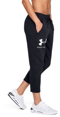 UA Rival Fleece Sportstyle Graphic Crop