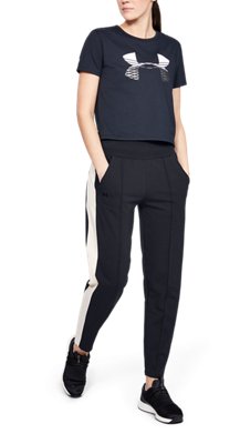 black tapered pants womens