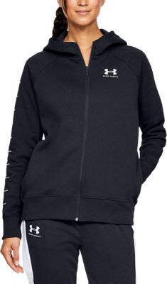 under armour fleece full zip poly hoodie junior