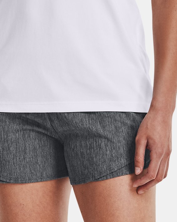 กางเกงขาสั้น UA Play Up Shorts 3.0 Twist สำหรับผู้หญิง in Gray image number 2
