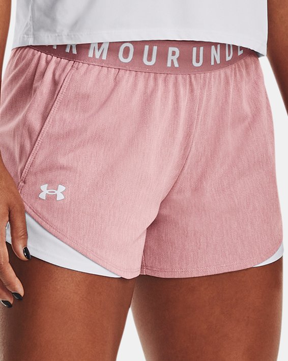 Women's UA Play Up 3.0 Twist Shorts in Pink image number 2