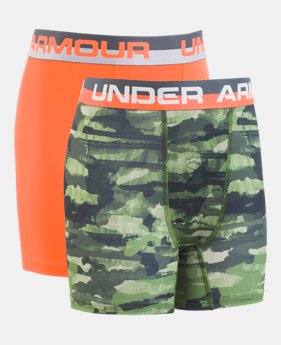 Under Armour Boys UA Static Stripe Volley YLG Orange Glitch