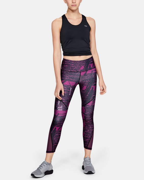 Under Armour Women's HeatGear Armour® Mesh Printed Ankle Crop - 1349749