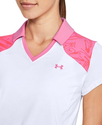Women's UA Zinger Blocked Polo image number 3