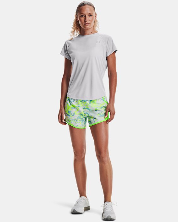 Under Armour Women's UA Fly-By 2.0 Printed Shorts. 2