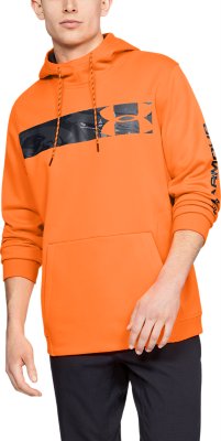 orange under armour sweatshirt
