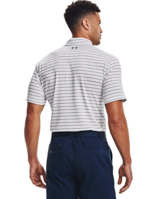 under armour men's playoff core stripe golf polo