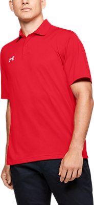 under armour red polo shirt