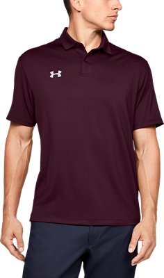 maroon under armour polo shirt