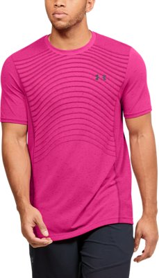 mens pink under armour t shirt