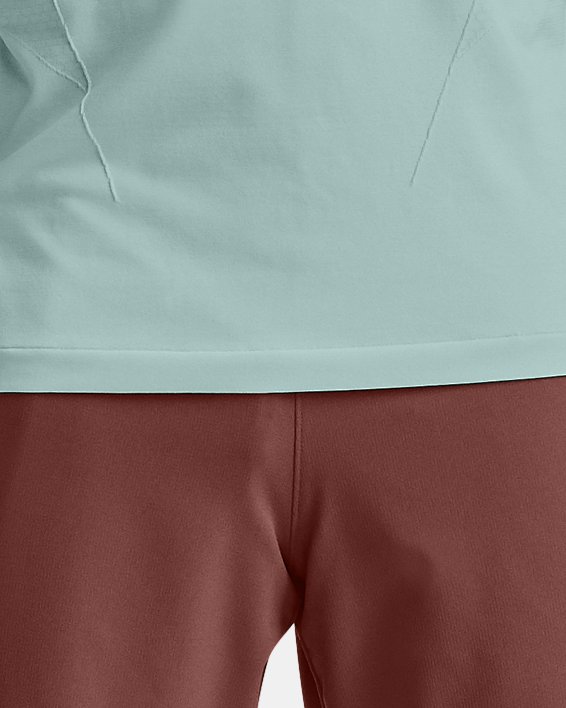 Men's UA RUSH™ Seamless Compression Short Sleeve, Blue, pdpMainDesktop image number 3