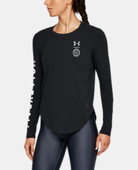 New Arrival Women's UA Volleyball LC Long Sleeve Shirt 2 Colors Available $40
