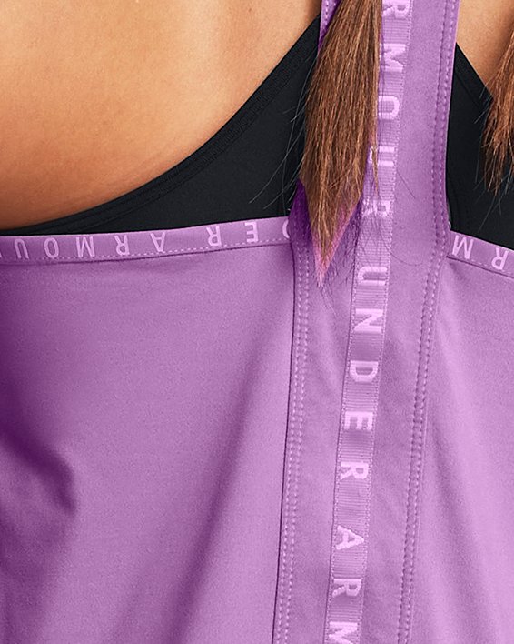 Camiseta de tirantes UA Knockout para mujer, Purple, pdpMainDesktop image number 1
