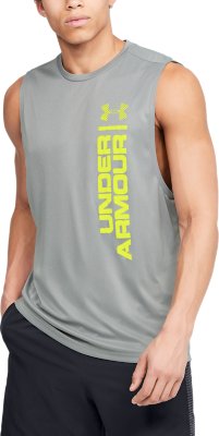 under armour fitted sleeveless shirt