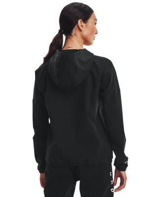 Women's UA Woven Branded Full Zip Hoodie  Under Armour