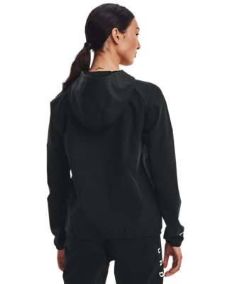 Women's UA Woven Branded Full Zip Hoodie Under Armour Women's UA Woven Branded Full Zip Hoodie Under Armour