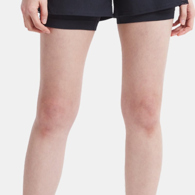 Women's  Under Armour  Play Up 2-in-1 Shorts Black / Black / White XS
