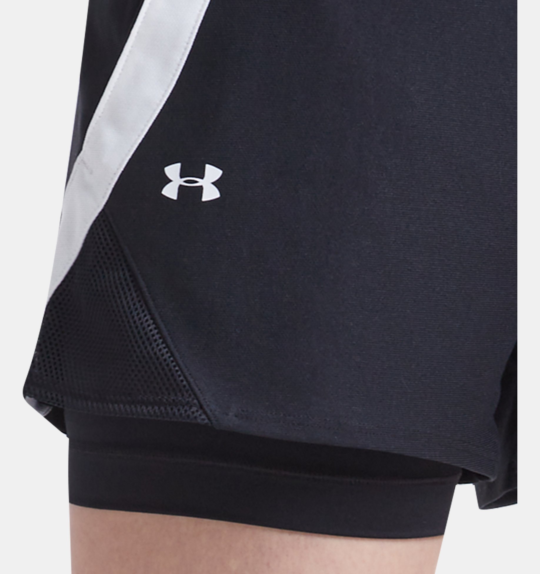 Under Armour Women's UA Play Up 2.0 Shorts Size L 1362517-411 - Mightnight  Navy