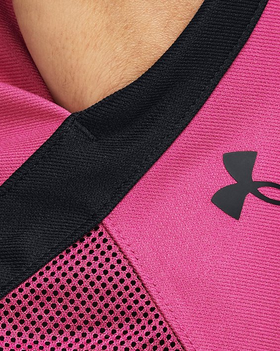 กางเกงขาสั้น UA Play Up 2-in-1 สำหรับผู้หญิง in Pink image number 3