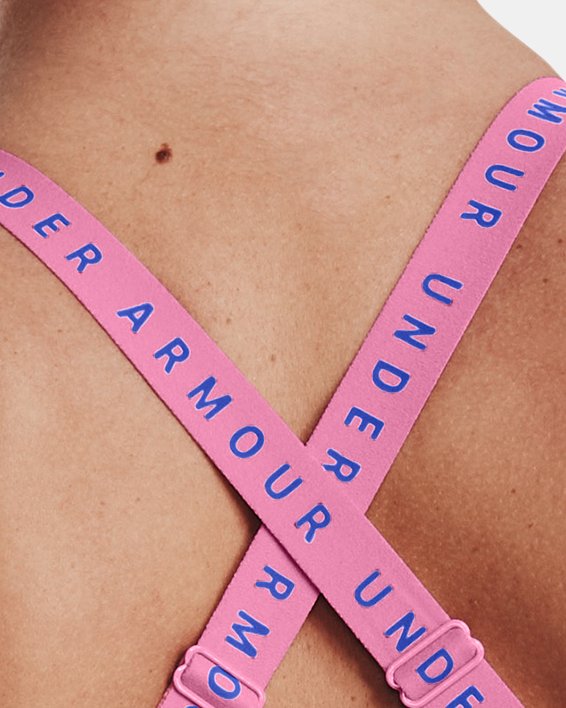 Sostén deportivo UA Infinity Mid para mujer, Pink, pdpMainDesktop image number 5