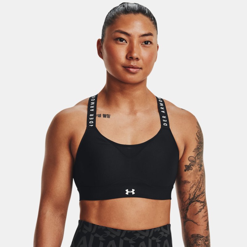 Image of Under Armour Women's Under Armour Infinity High Sports Bra Black / Black / White S