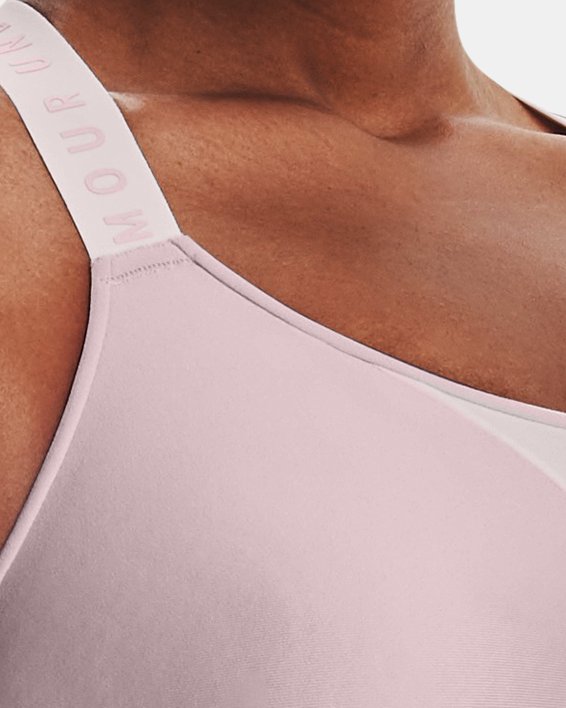 Women's UA Infinity High Sports Bra in Pink image number 3