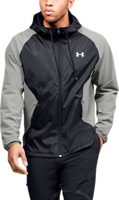 under armour men's sportstyle woven full zip hoodie